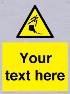 Custom warning kite flying near powerlines